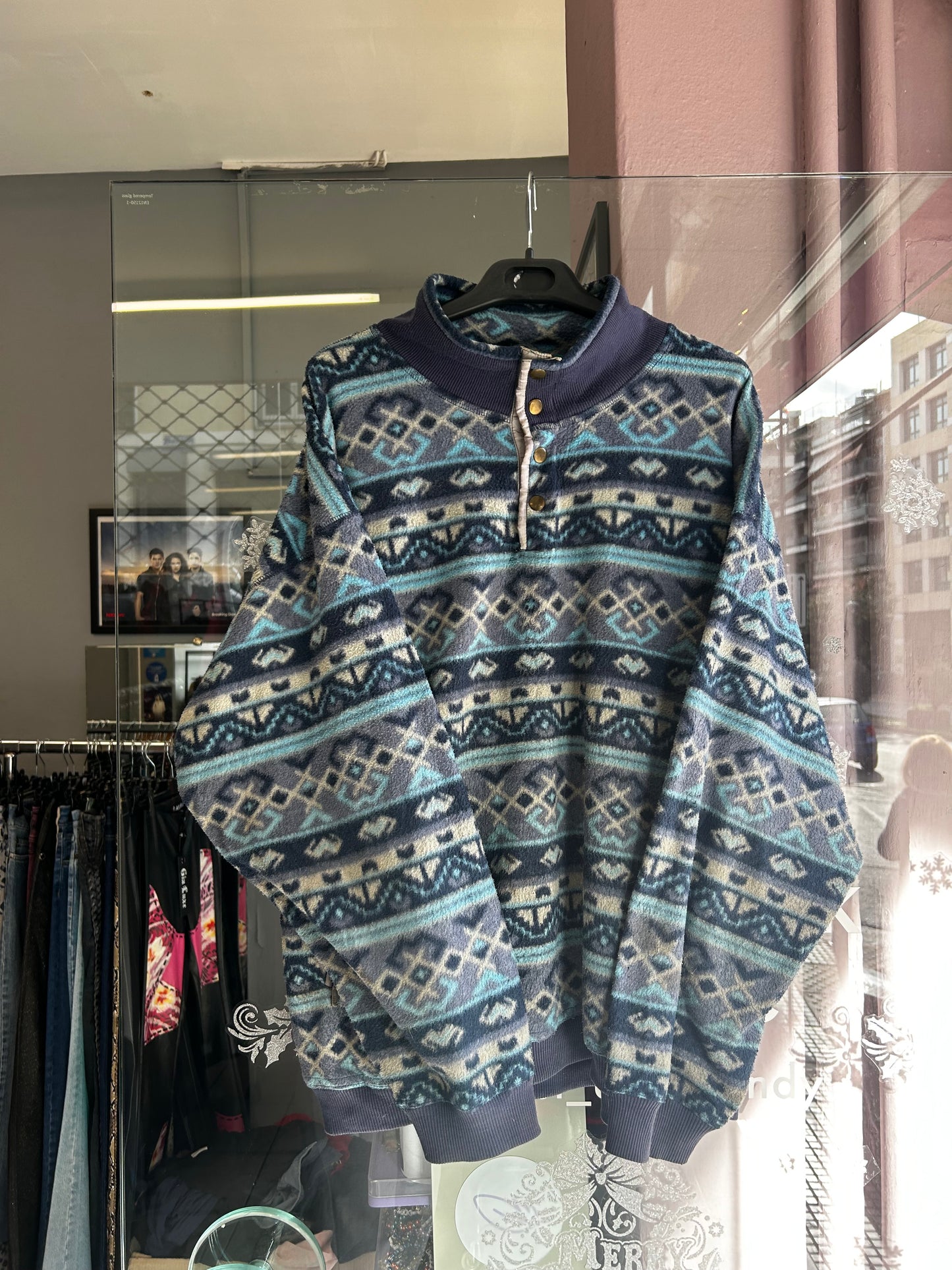 Vintage patterned fleece