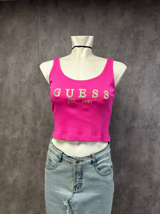 GUESS pink tank top