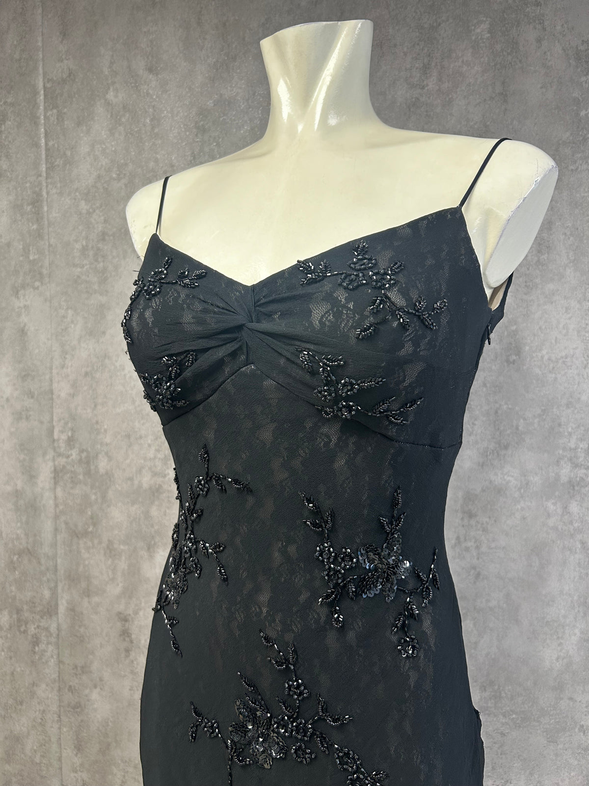 Vintage silk beaded dress