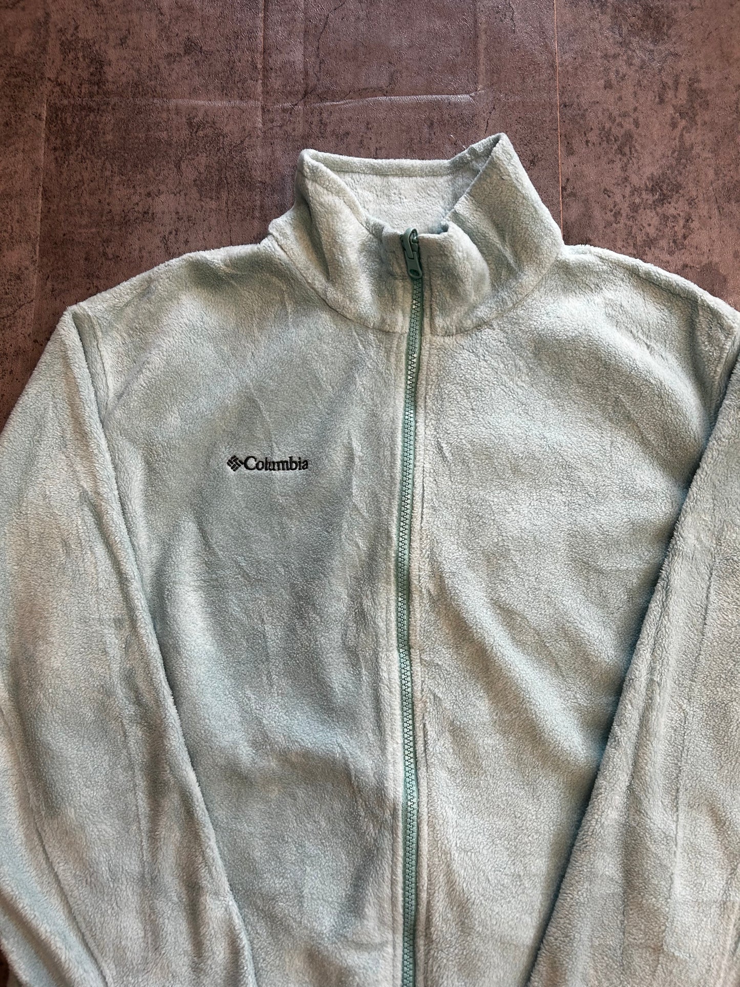 Columbia full zip mint fleece