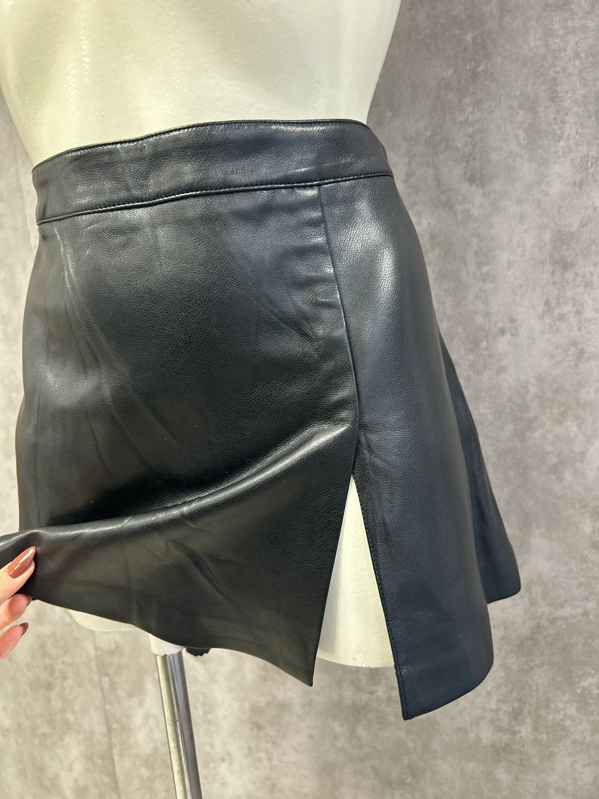 Urban outfitters artificial leather mini skirt