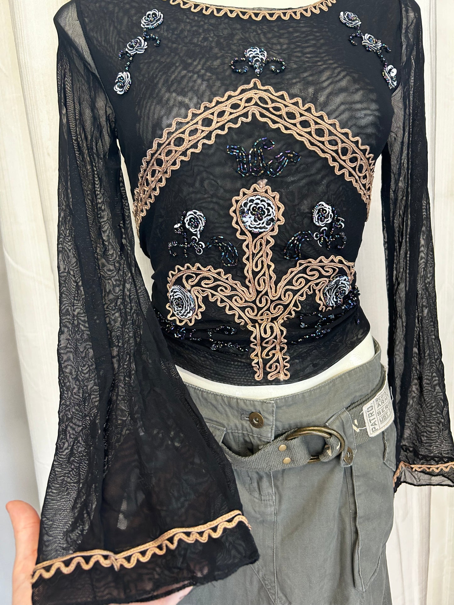 Vintage terranova mesh top