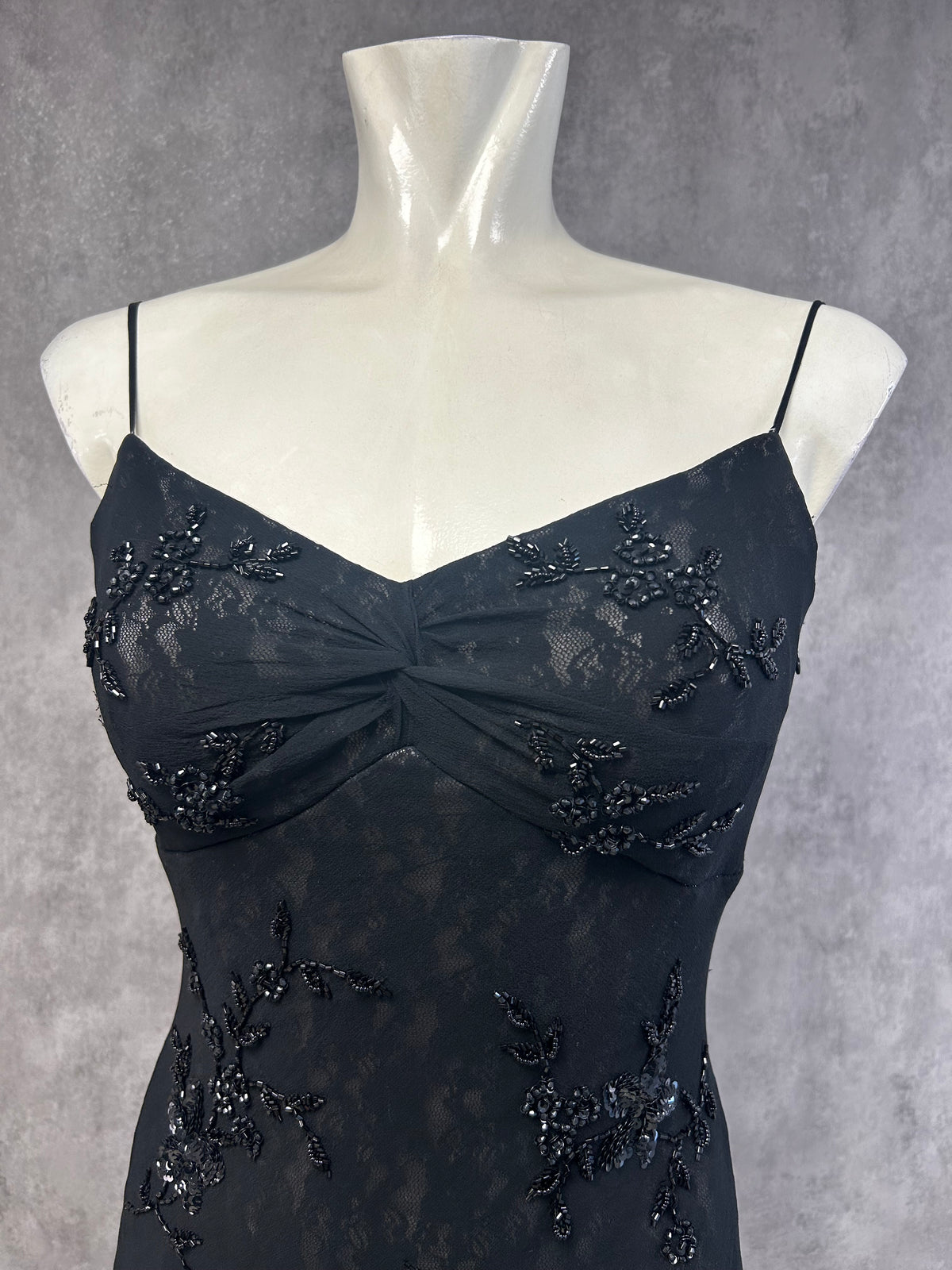 Vintage silk beaded dress