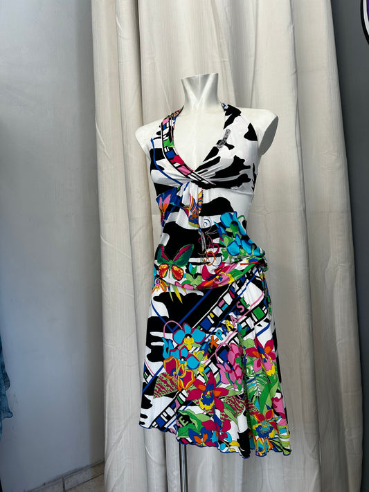 Y2K patterned dress