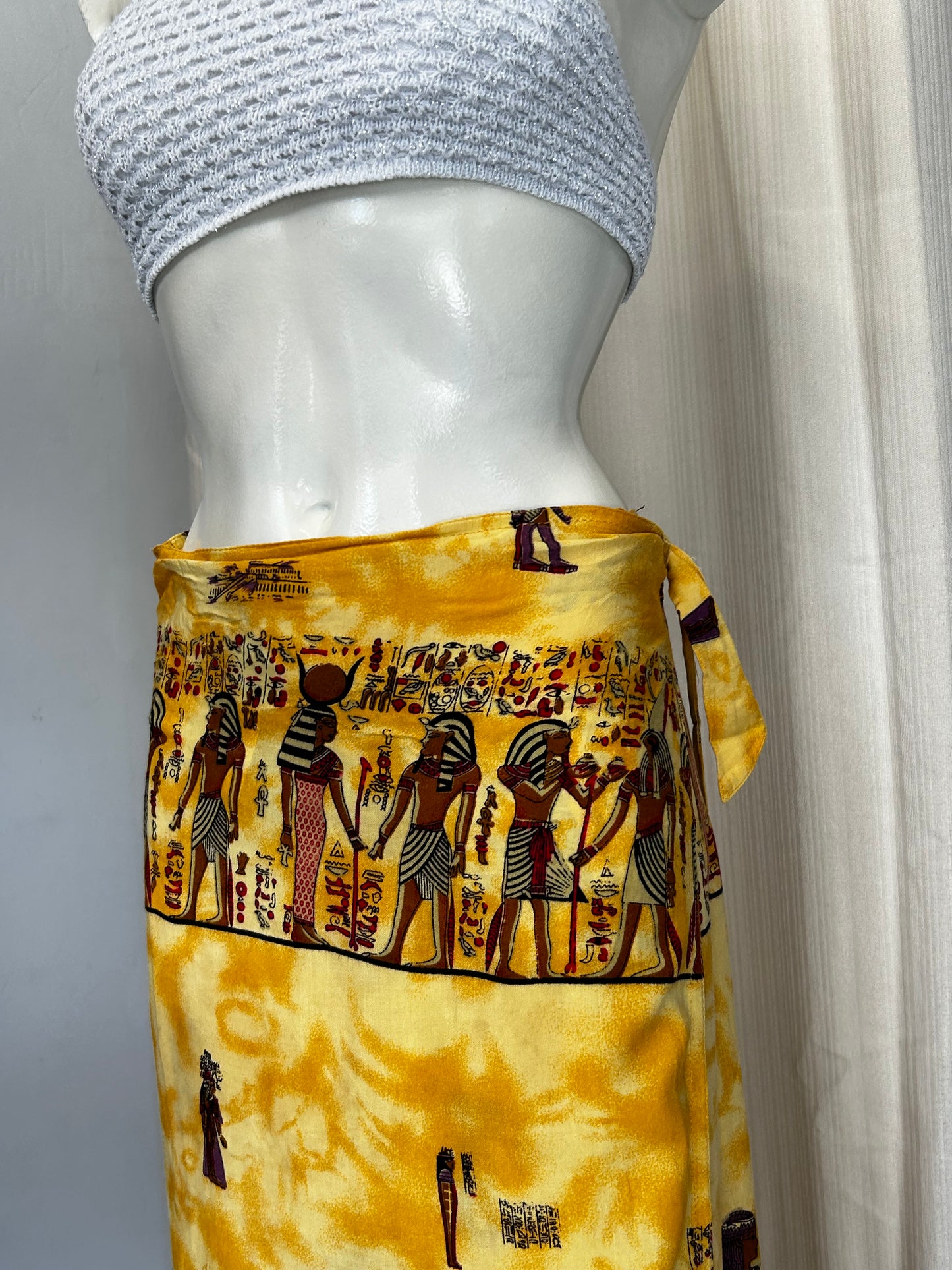 Maxi patterned Pareo-skirt
