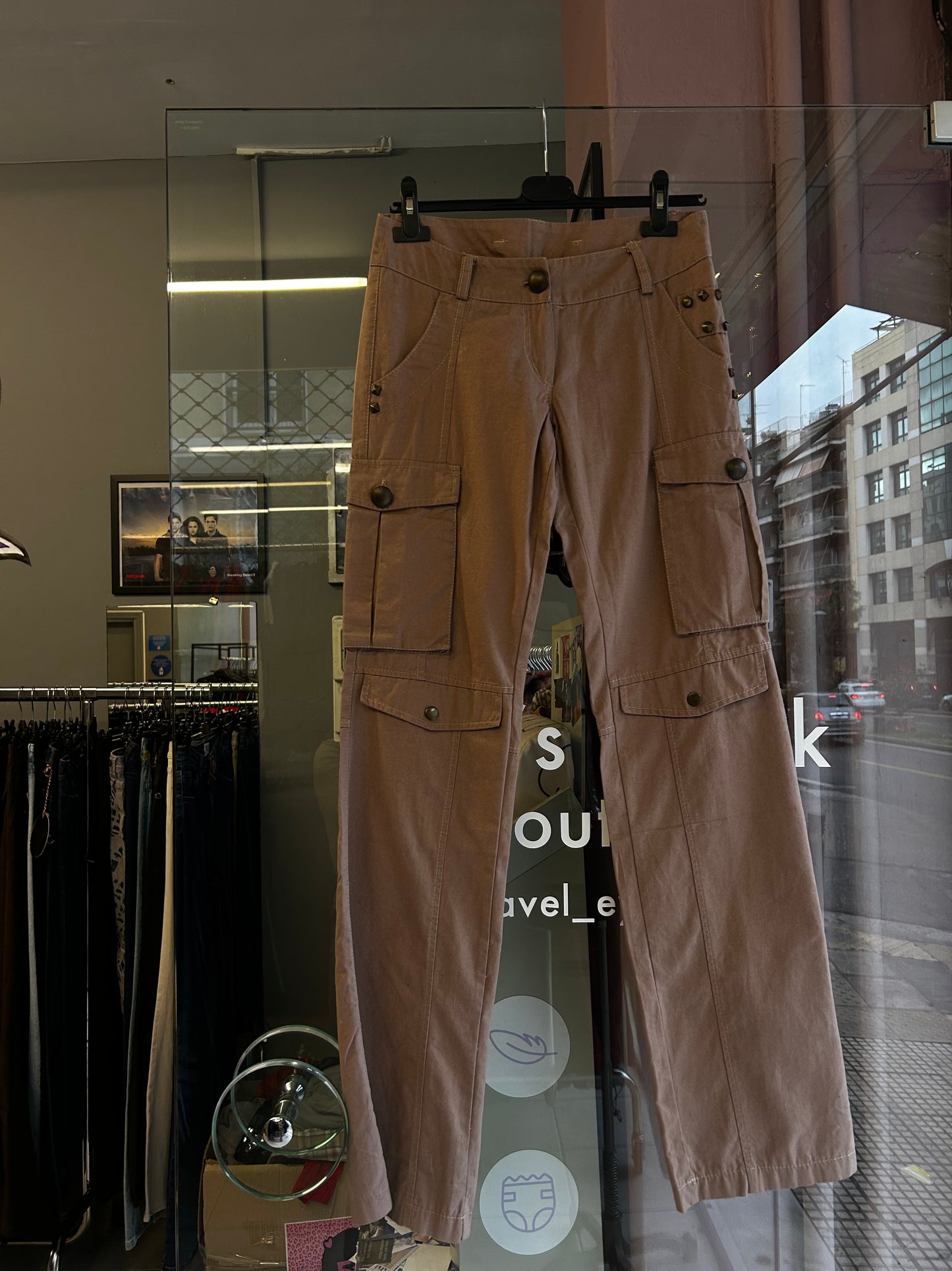 Y2K low rised brown pants