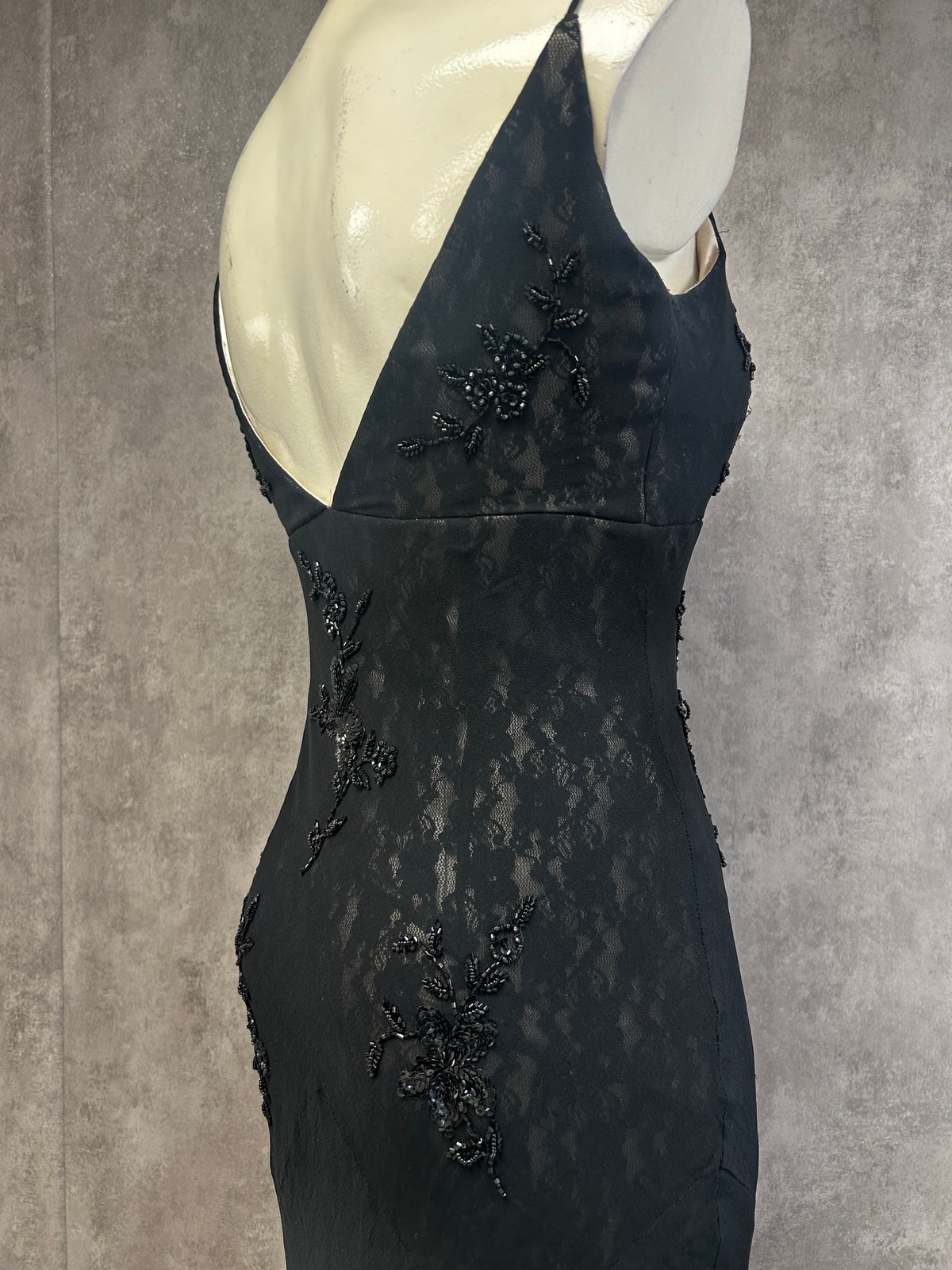 Vintage silk beaded dress