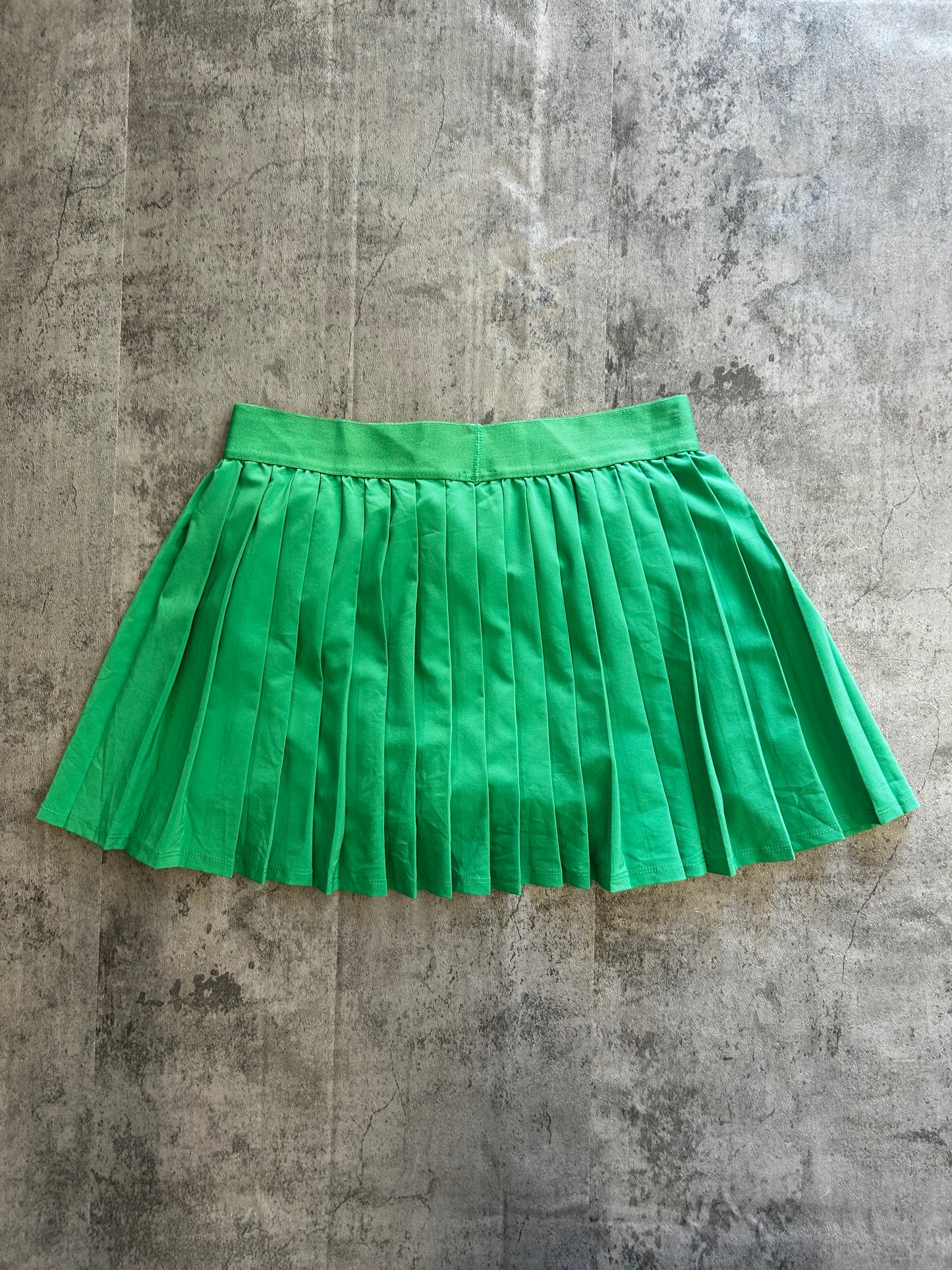 Green tennis skirt