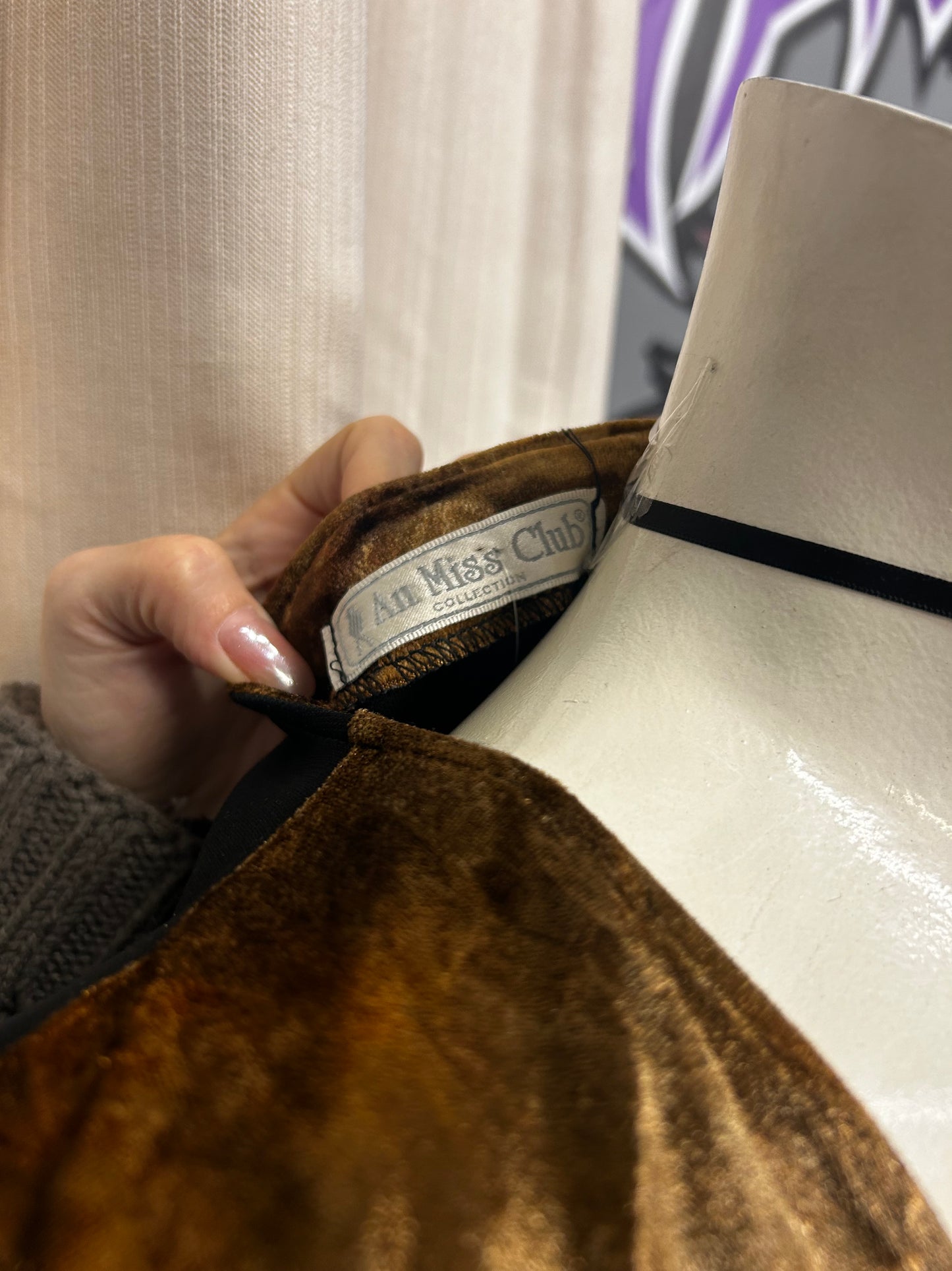 Vintage velvet dress