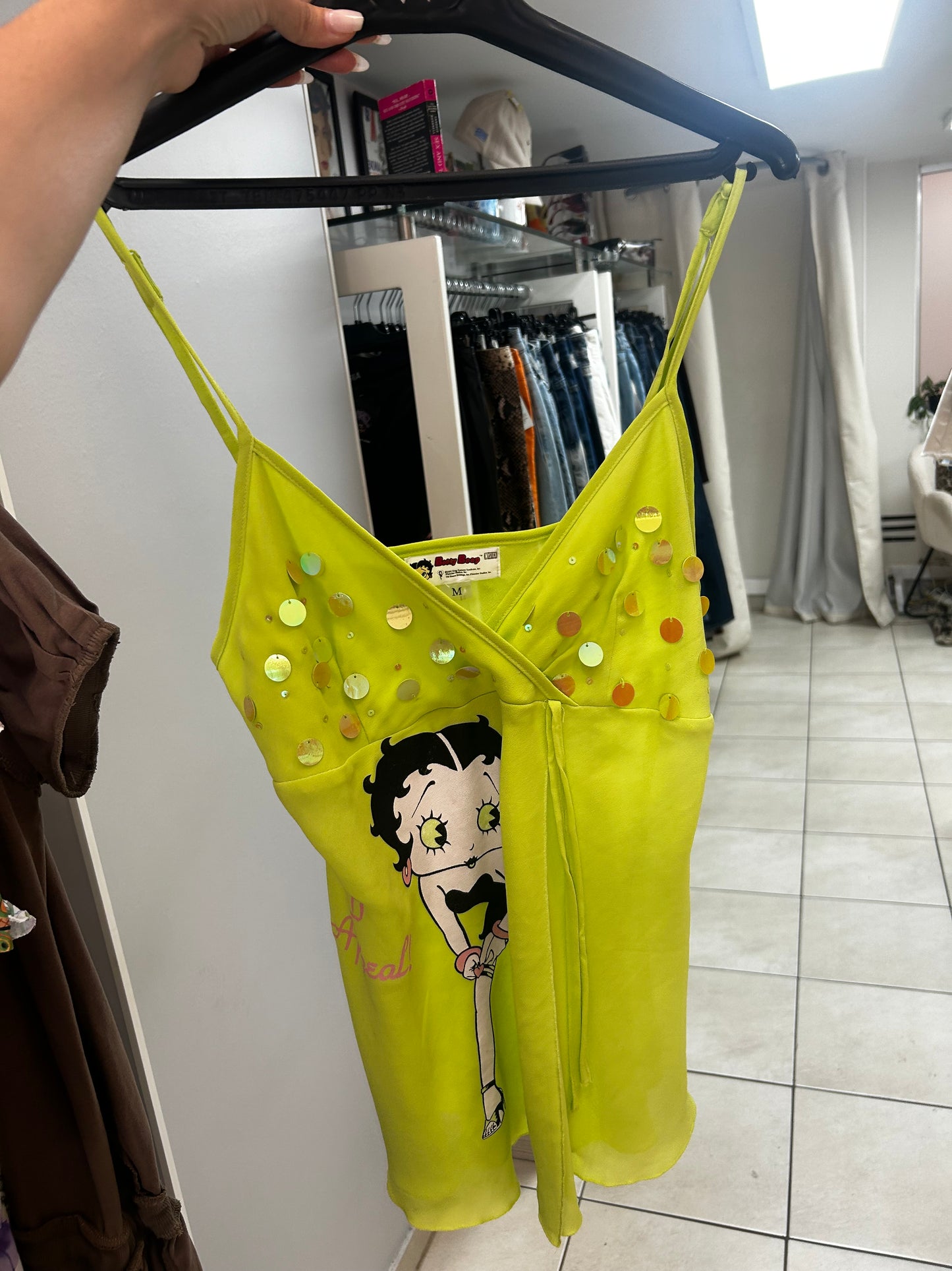 Betty boop 2005 sequin top