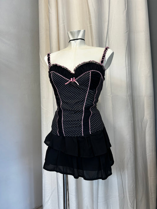 Ann summers polka dot corset top