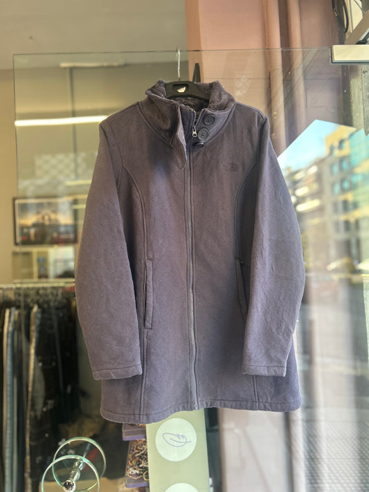 The north face purple fleece jacket