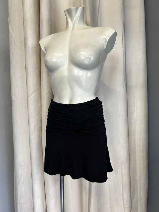 Black mini skirt