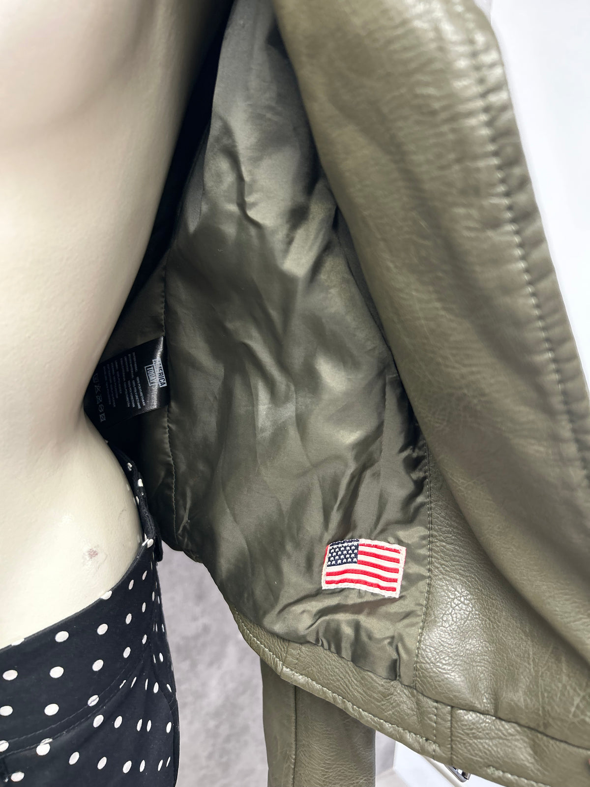 America today real leather jacket