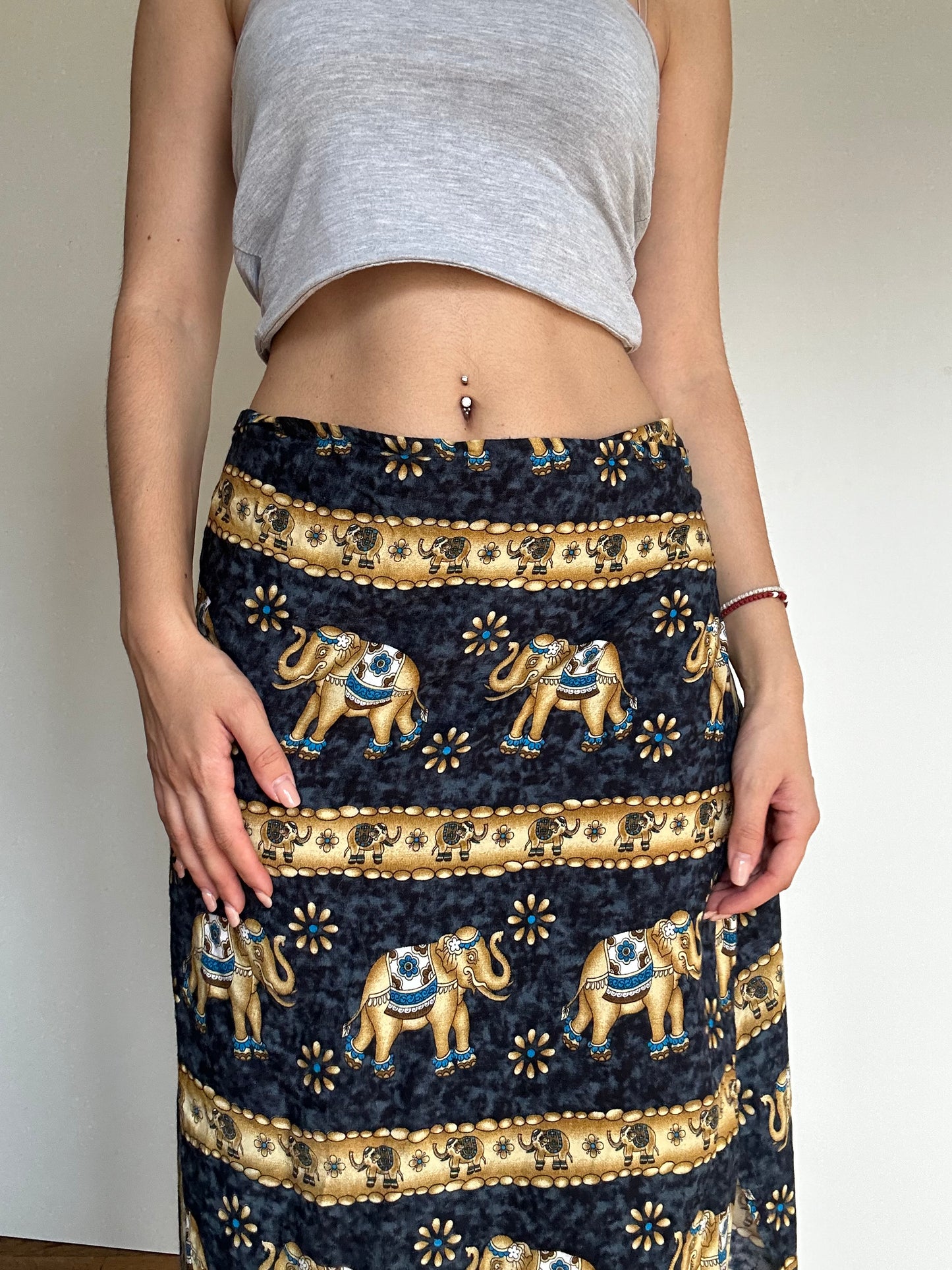 Wrap maxi skirt