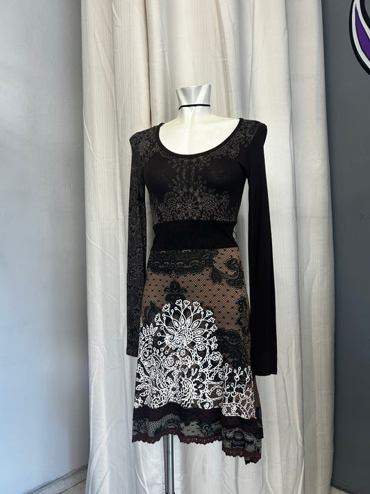 DESIGUAL brown dress