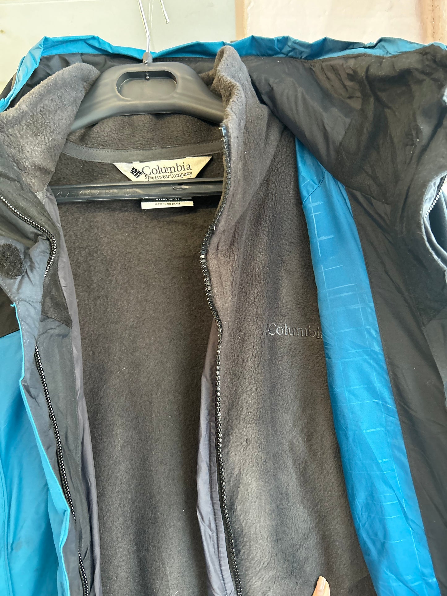Columbia thick jacket 2 in 1