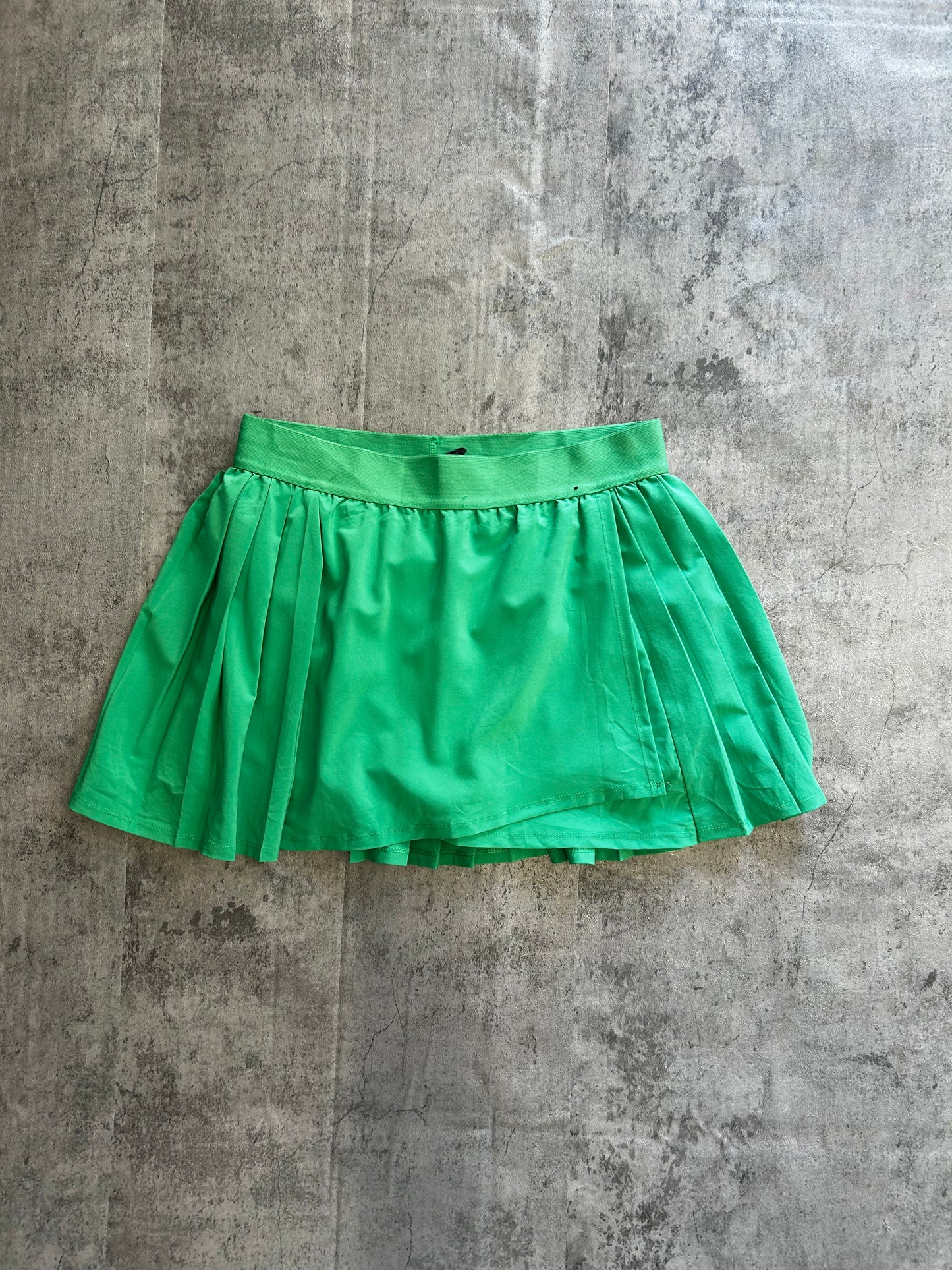 Green tennis skirt