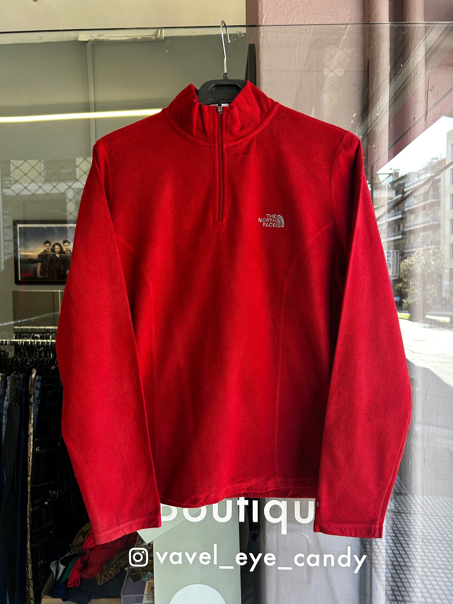 North face red fleece