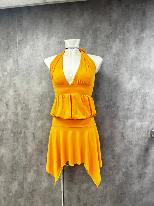 Y2K backless mini dress