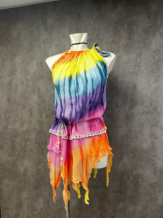 Colourful top-beachwear