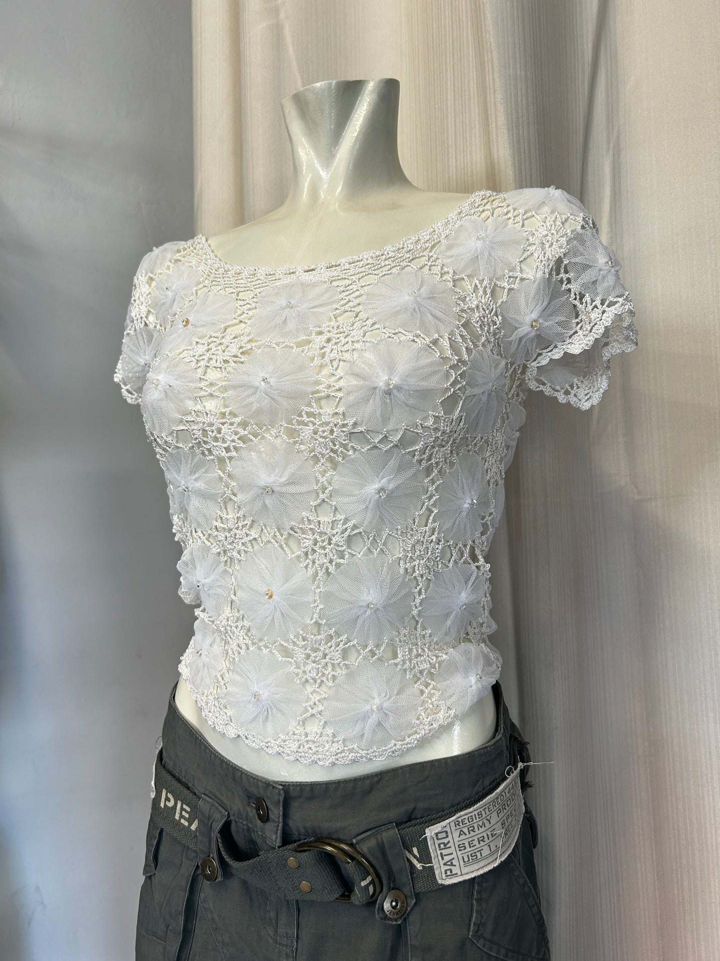 Vintage mesh top