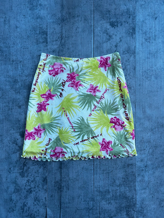 Gin tonic mesh skirt