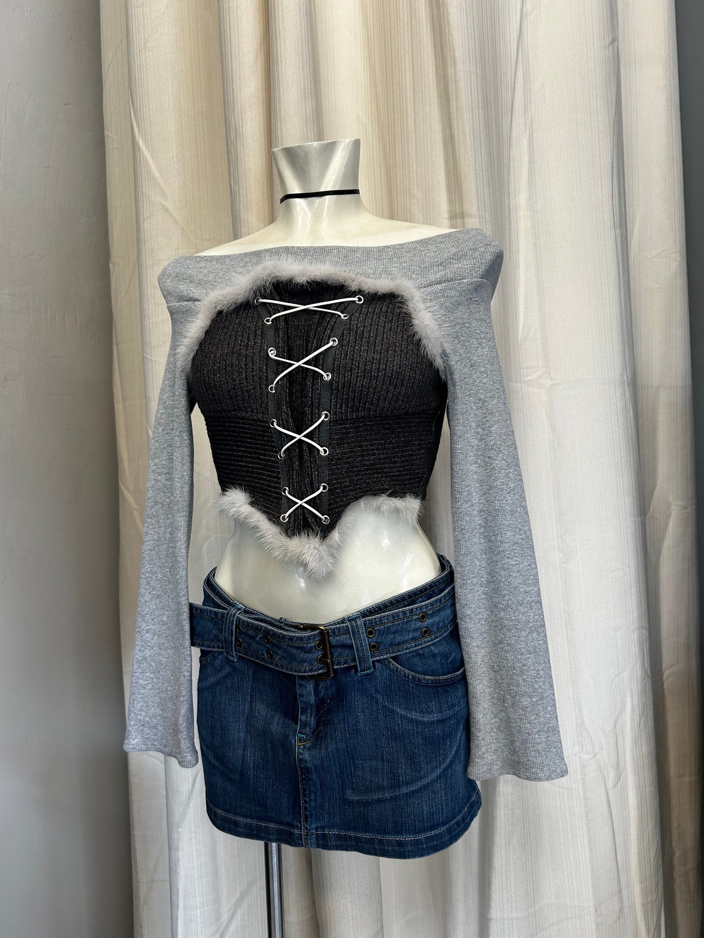 Smelt press corset top