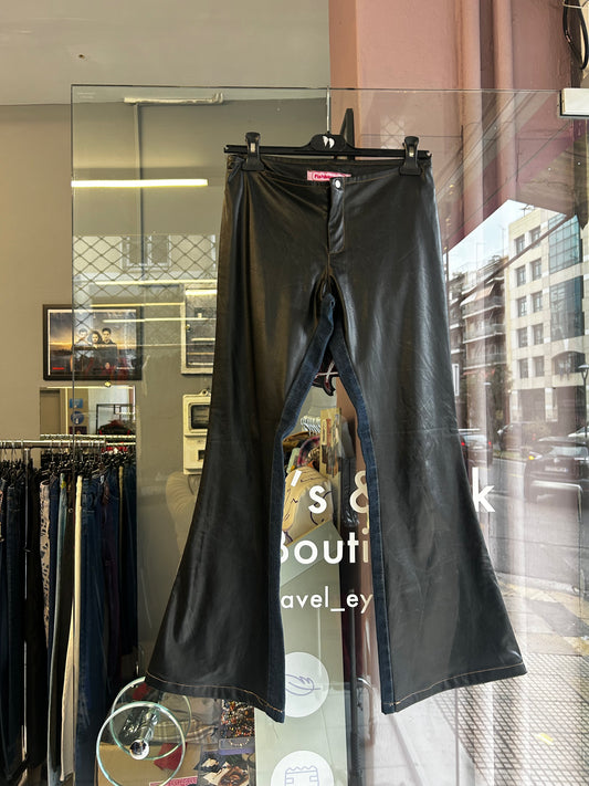 Fishbone low rised leather pants