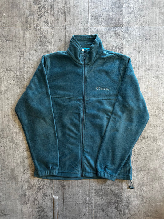 Columbia teal fleece jacket