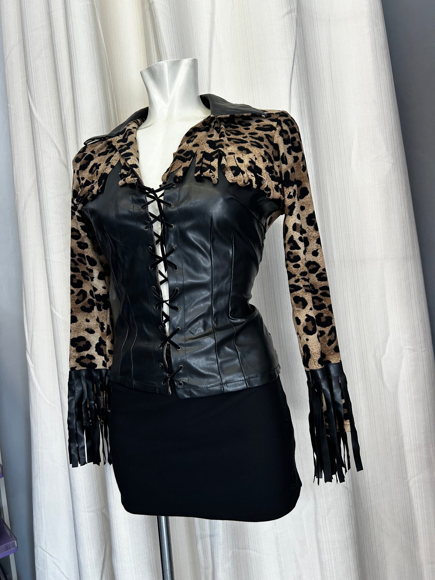 Vintage animal print top