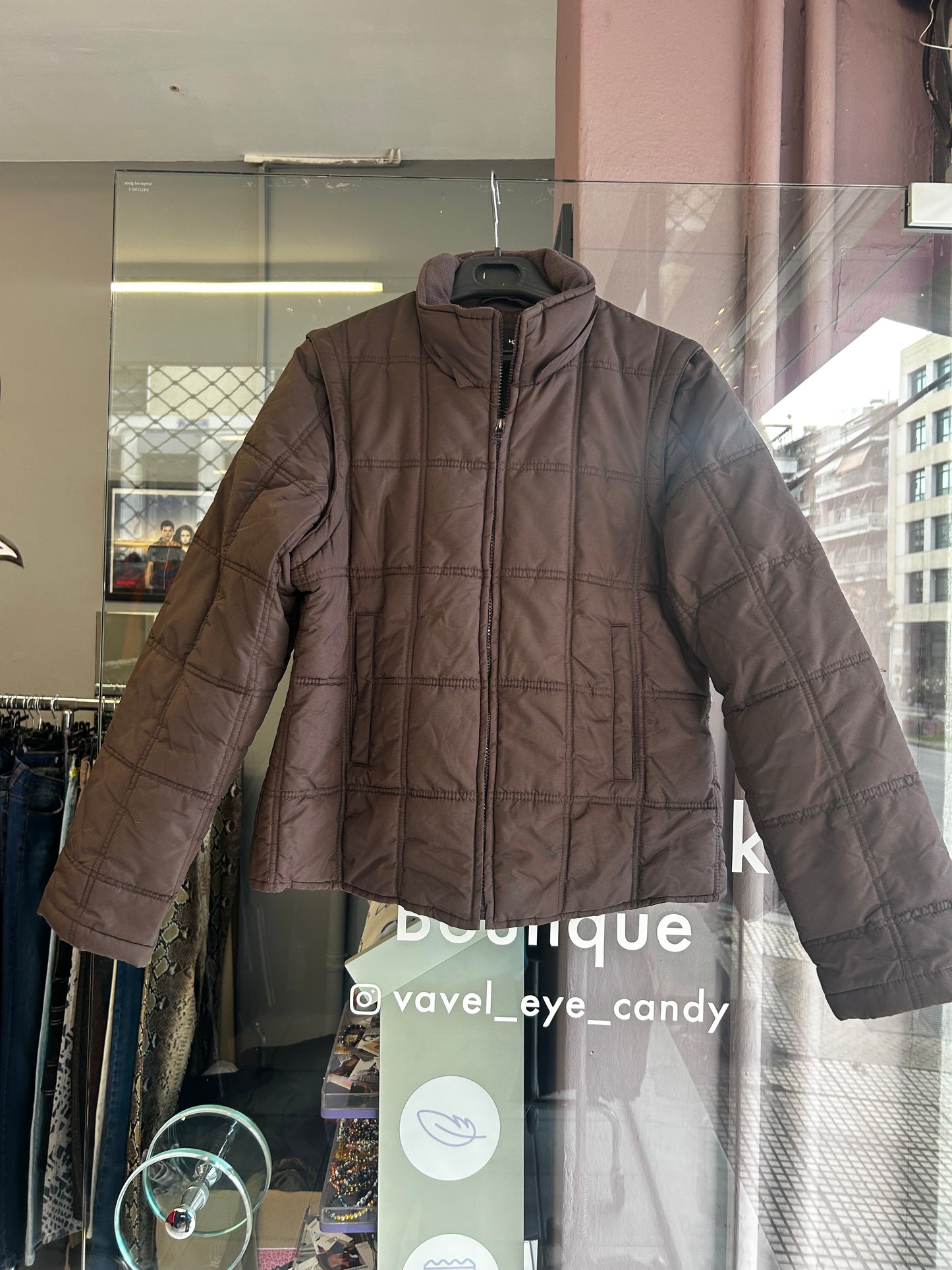 H&M brown puffer jacket