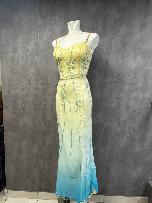 Vintage maxi beaded dress