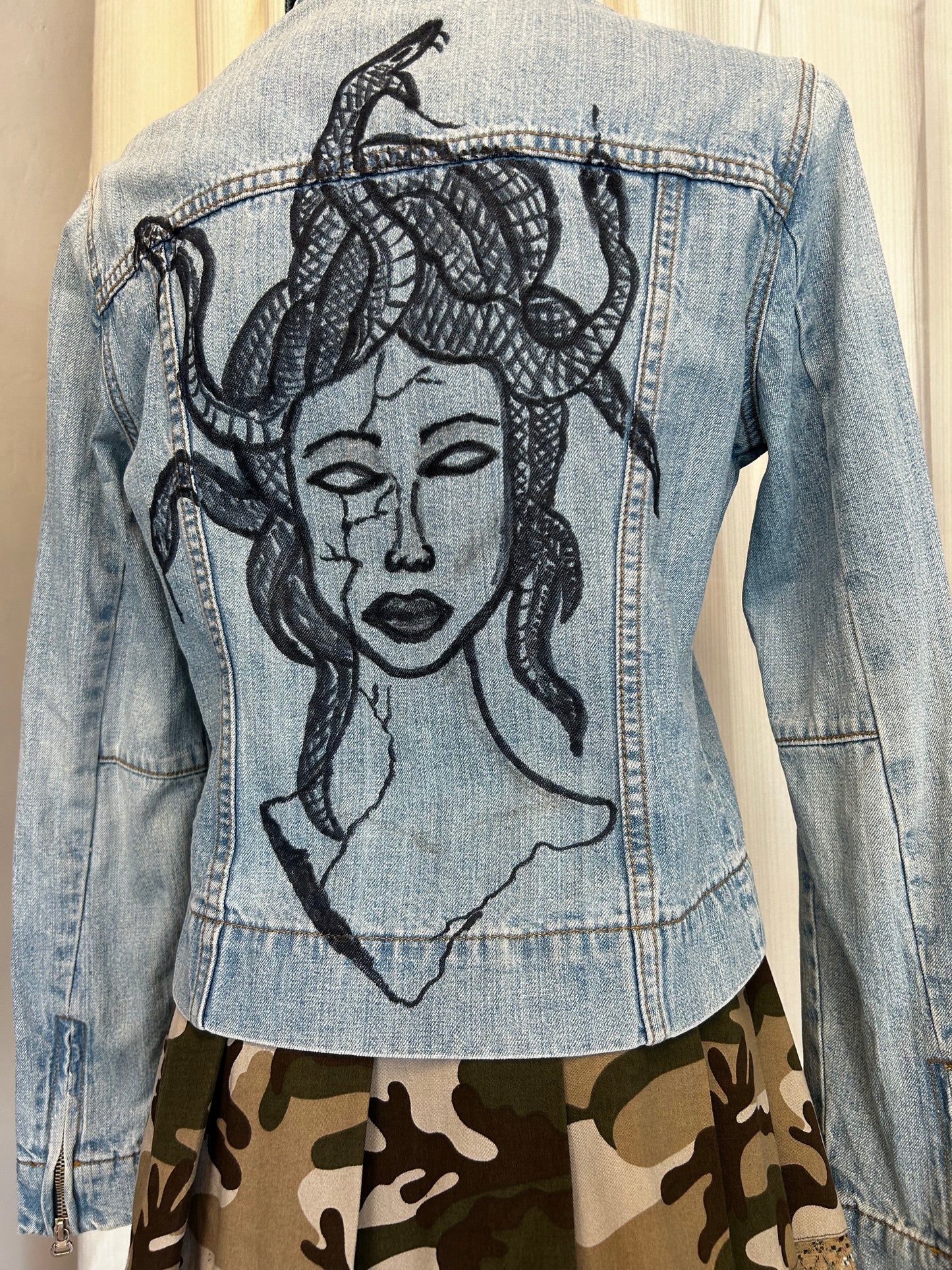 Medusa y2k denim jacket