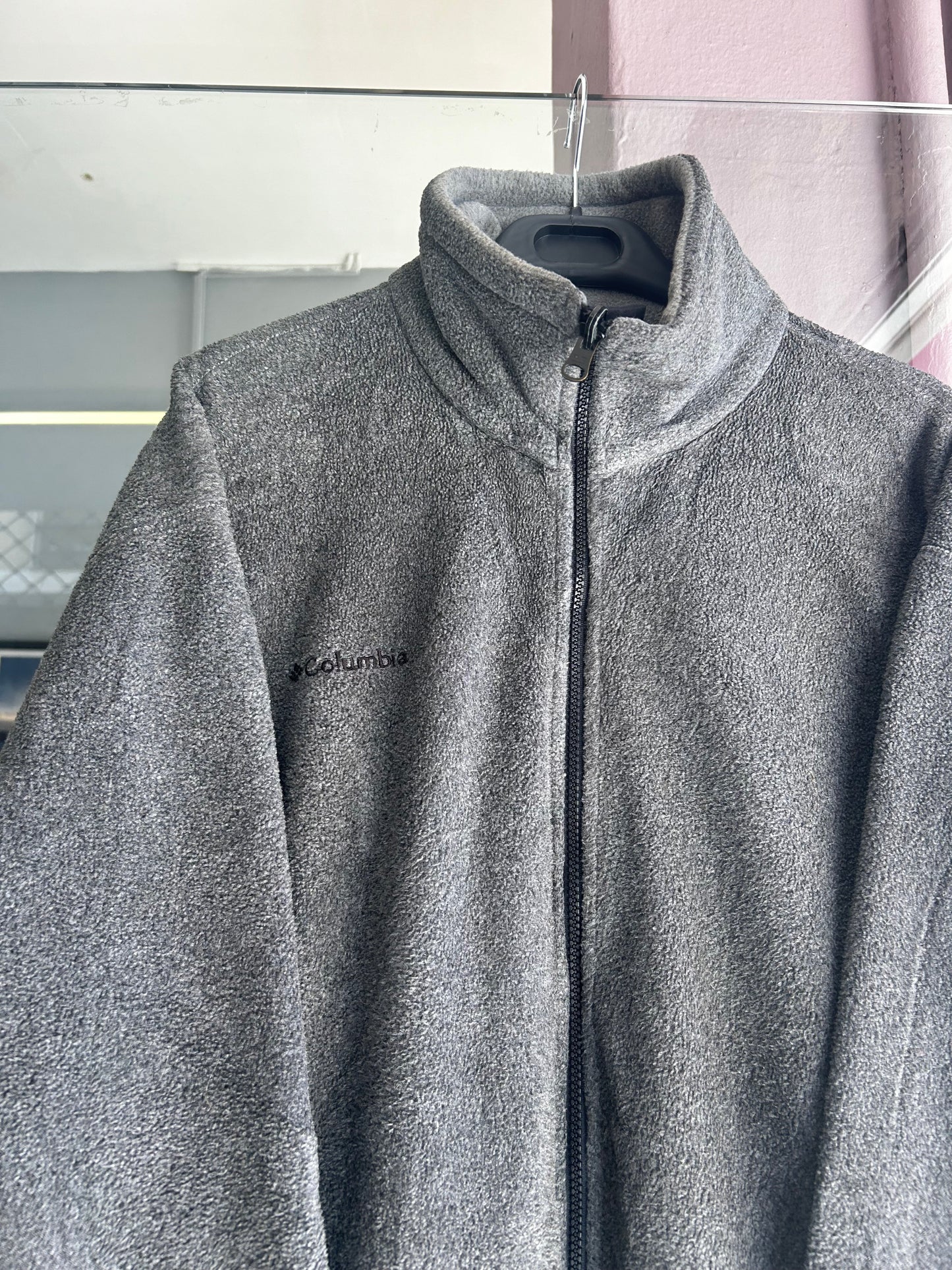 Columbia grey fleece jacket