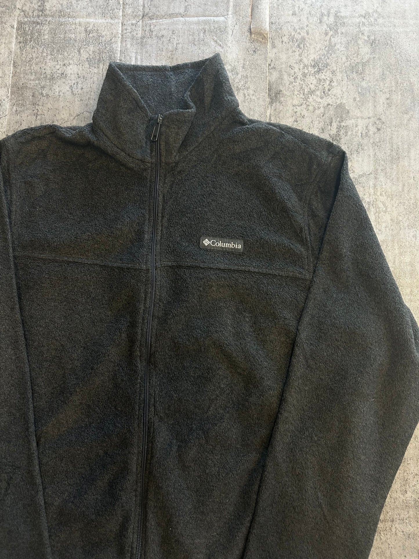 Columbia dark grey fleece jacket
