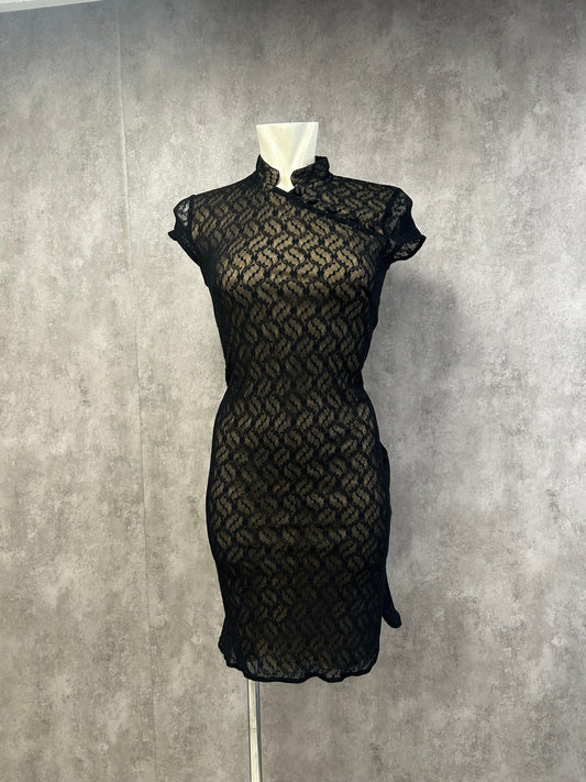 Blockhouse Qipao mesh dress