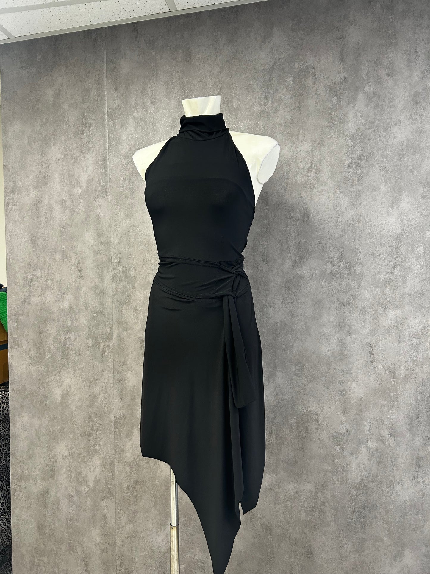 Y2K black dress