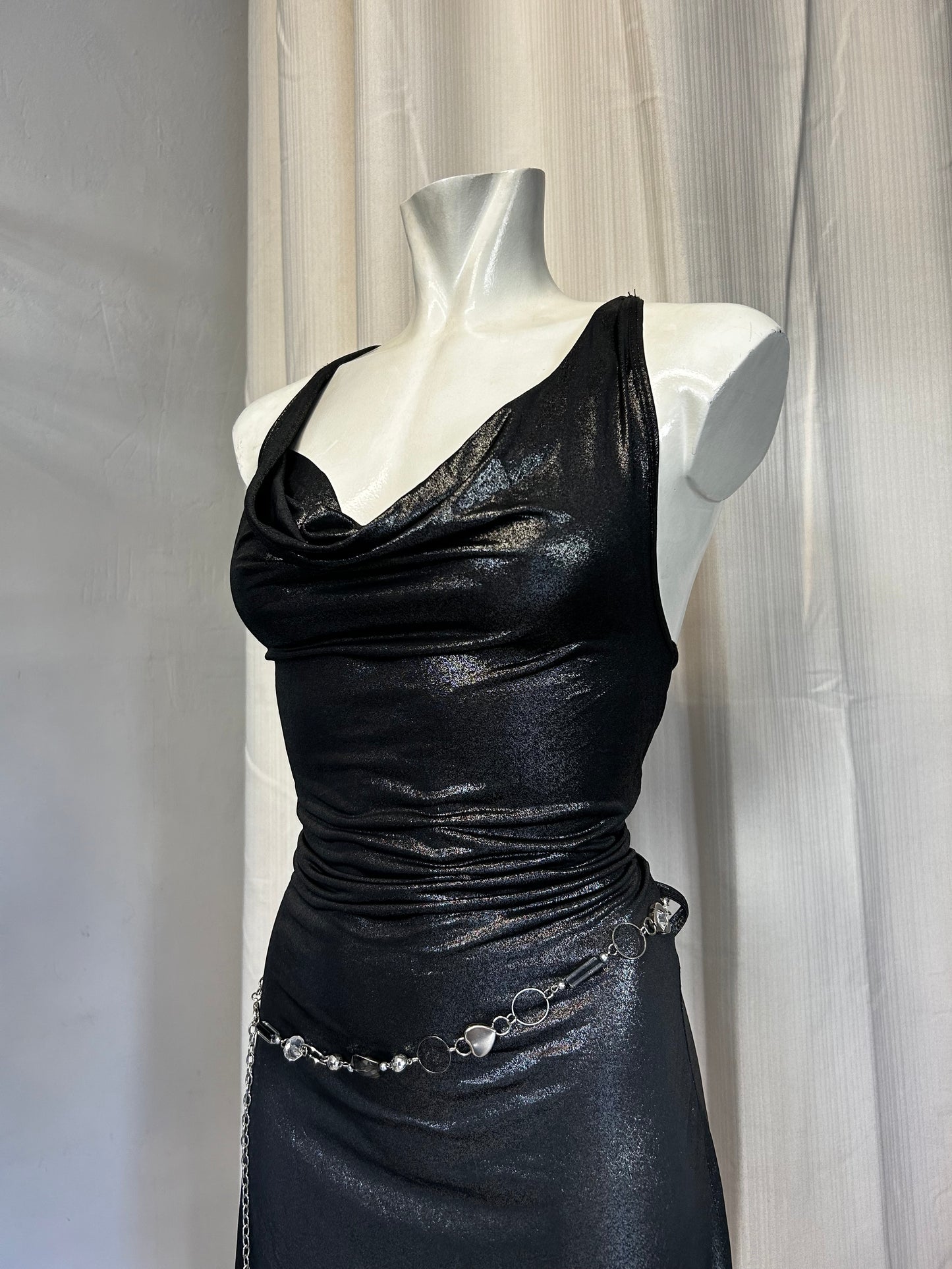 Y2K metallic dress
