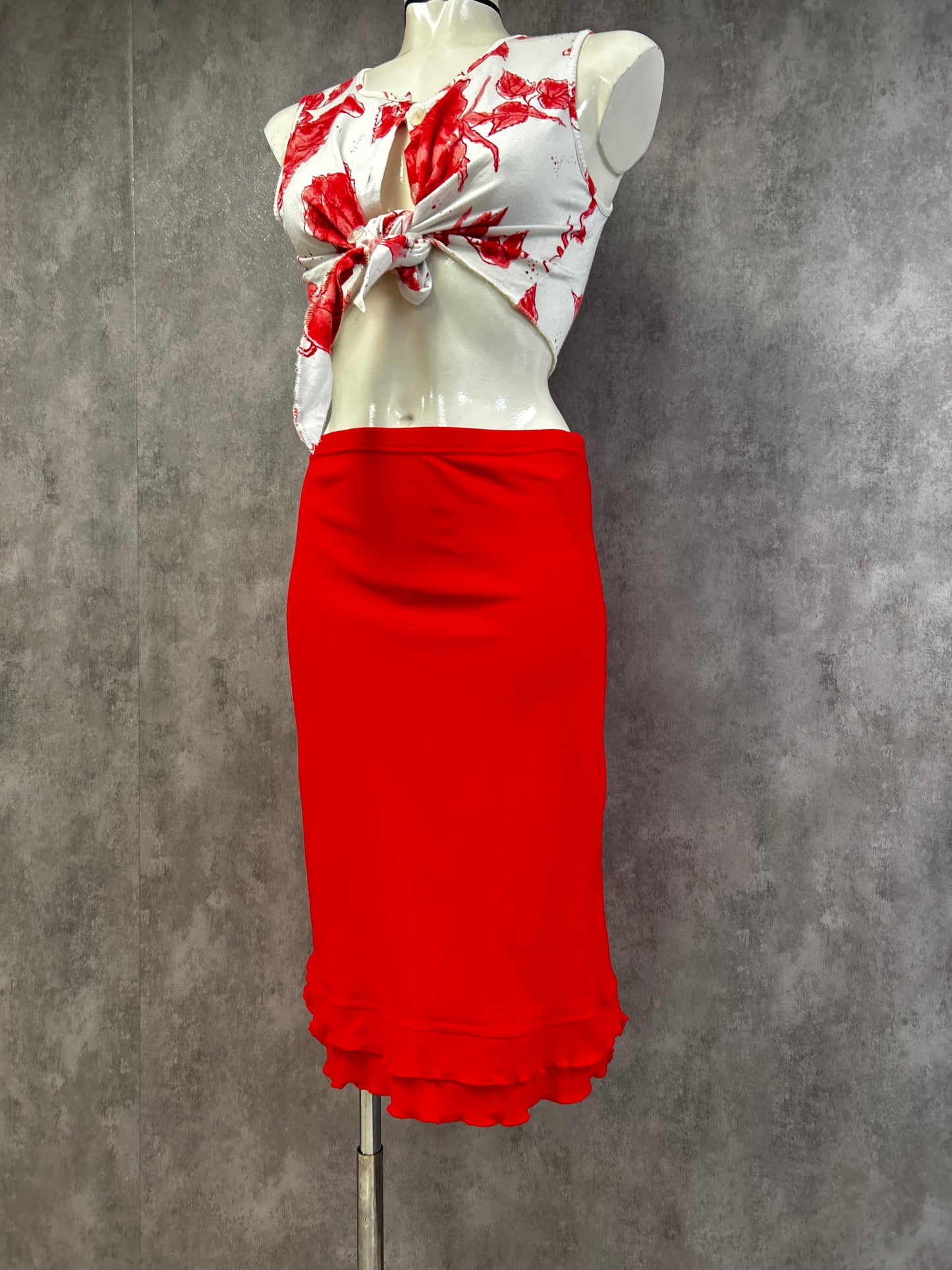 Y2K mesh skirt