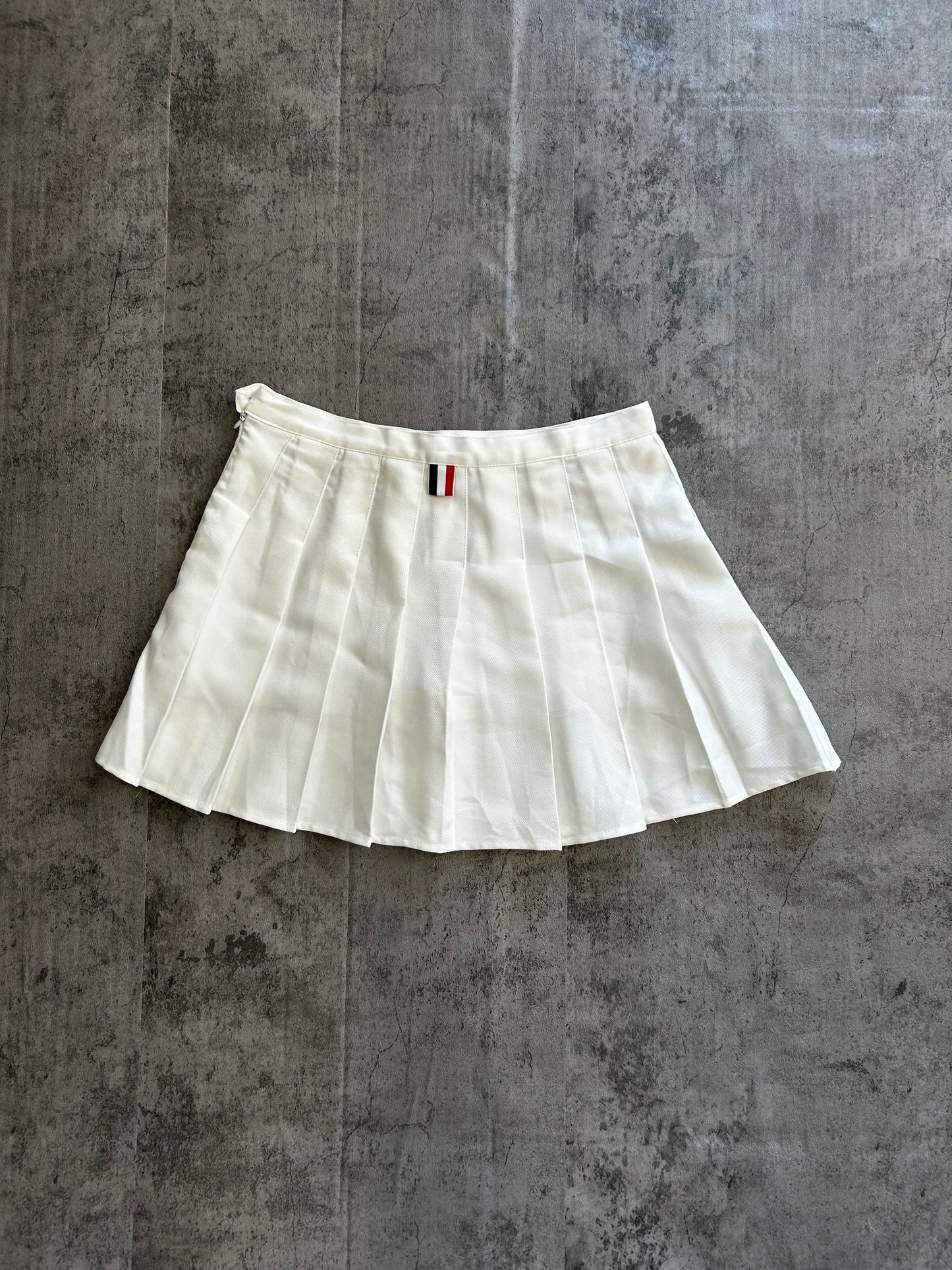 White tennis skirt