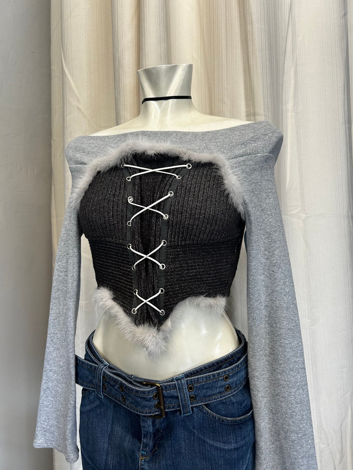 Smelt press corset top