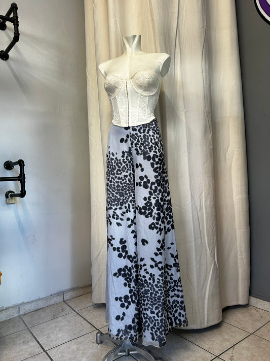 Vintage animal print silk pants