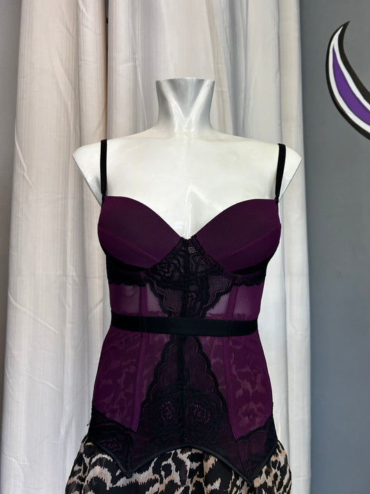 Y2K mesh corset