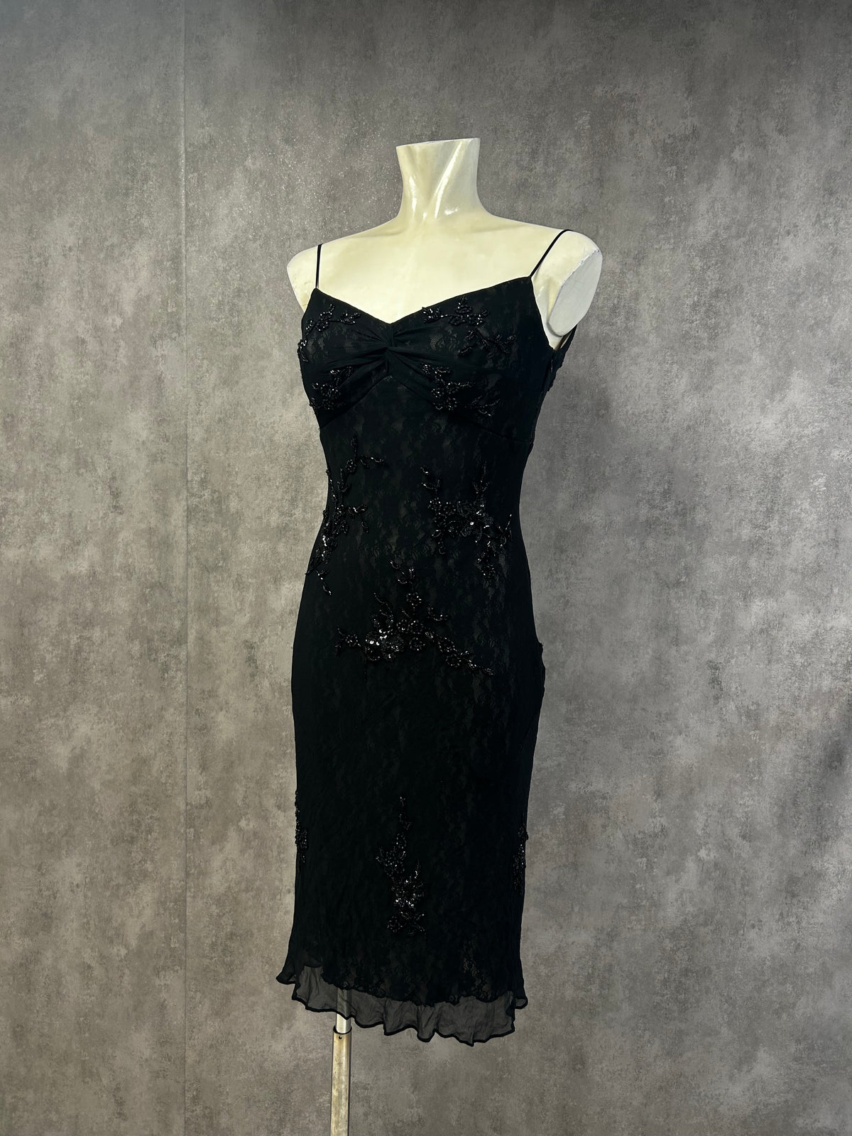 Vintage silk beaded dress