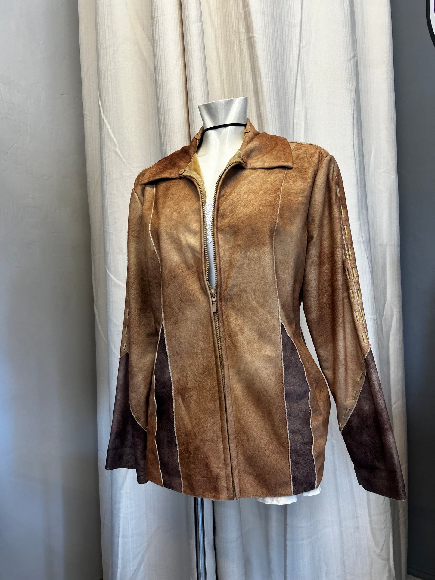 Vintage suede light jacket