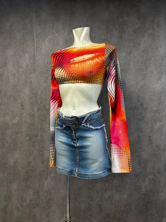 Y2K Amisu denim skirt
