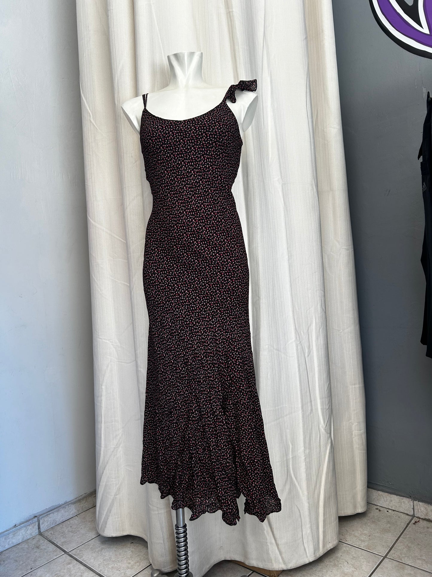 Vintage mesh maxi dress