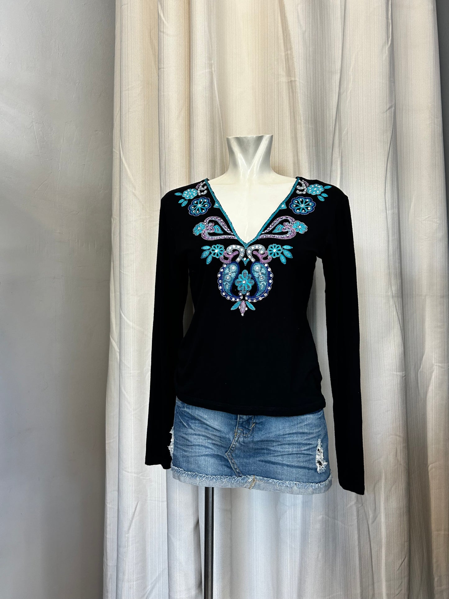 Vintage sequin top