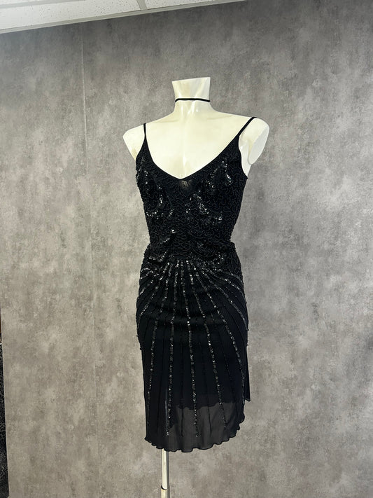 Sequin black dress